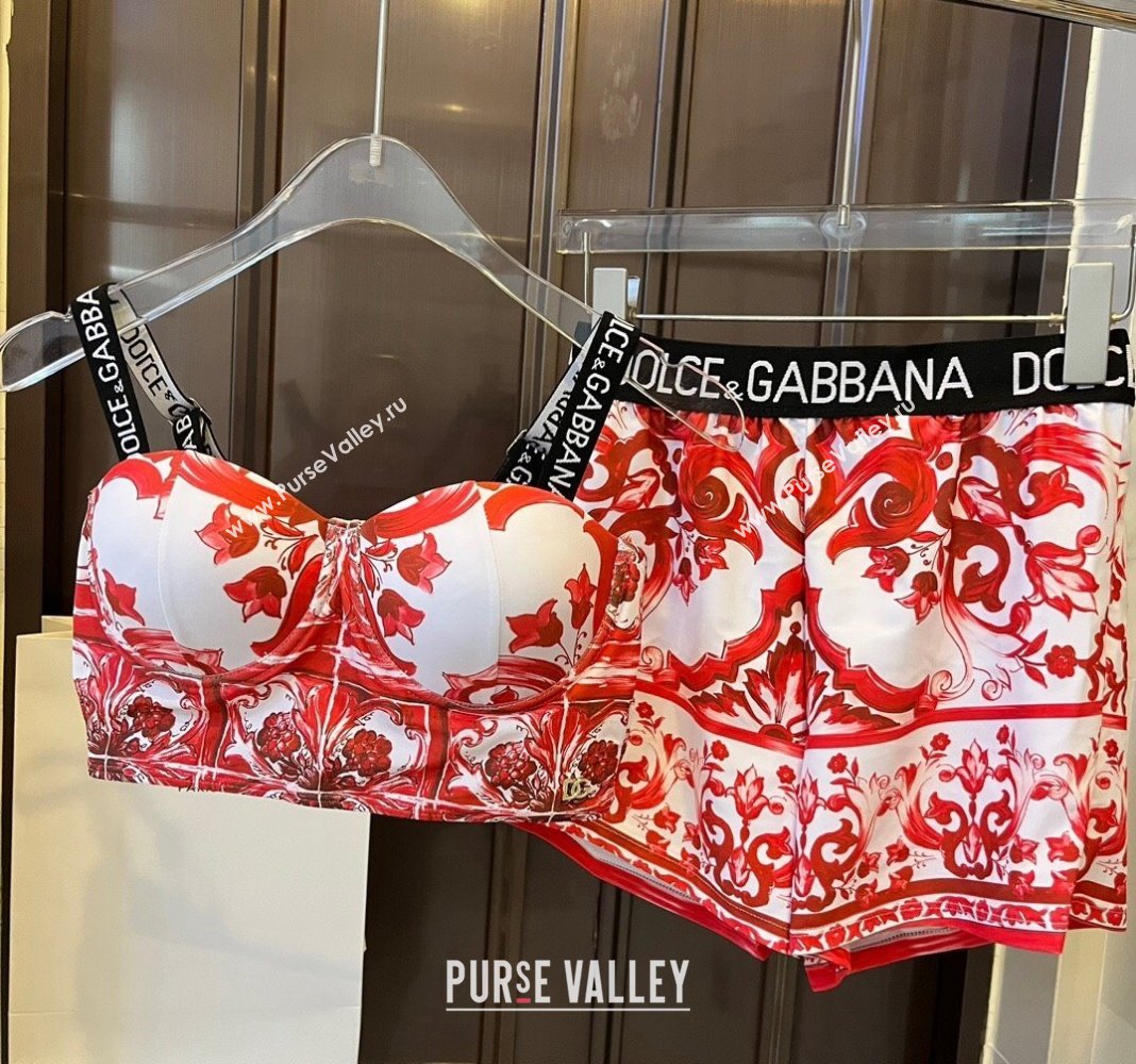 Dolce Gabbana DG Two Pieces Swimwear Red 2024 0308 (WM-240307092)