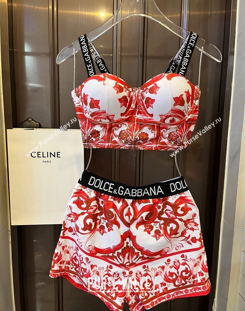 Dolce Gabbana DG Two Pieces Swimwear Red 2024 0308 (WM-240307092)