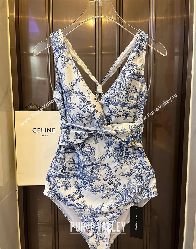 Dolce Gabbana DG Knot Swimwear Blue 2024 0308 (WM-240307096)