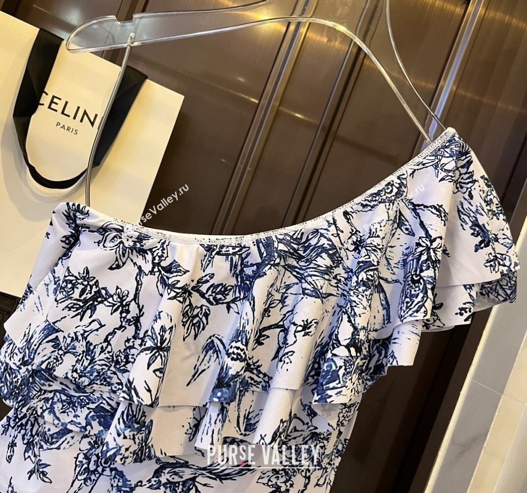 Dior Ruffled Swimwear Blue 2024 0308 (WM-240307102)