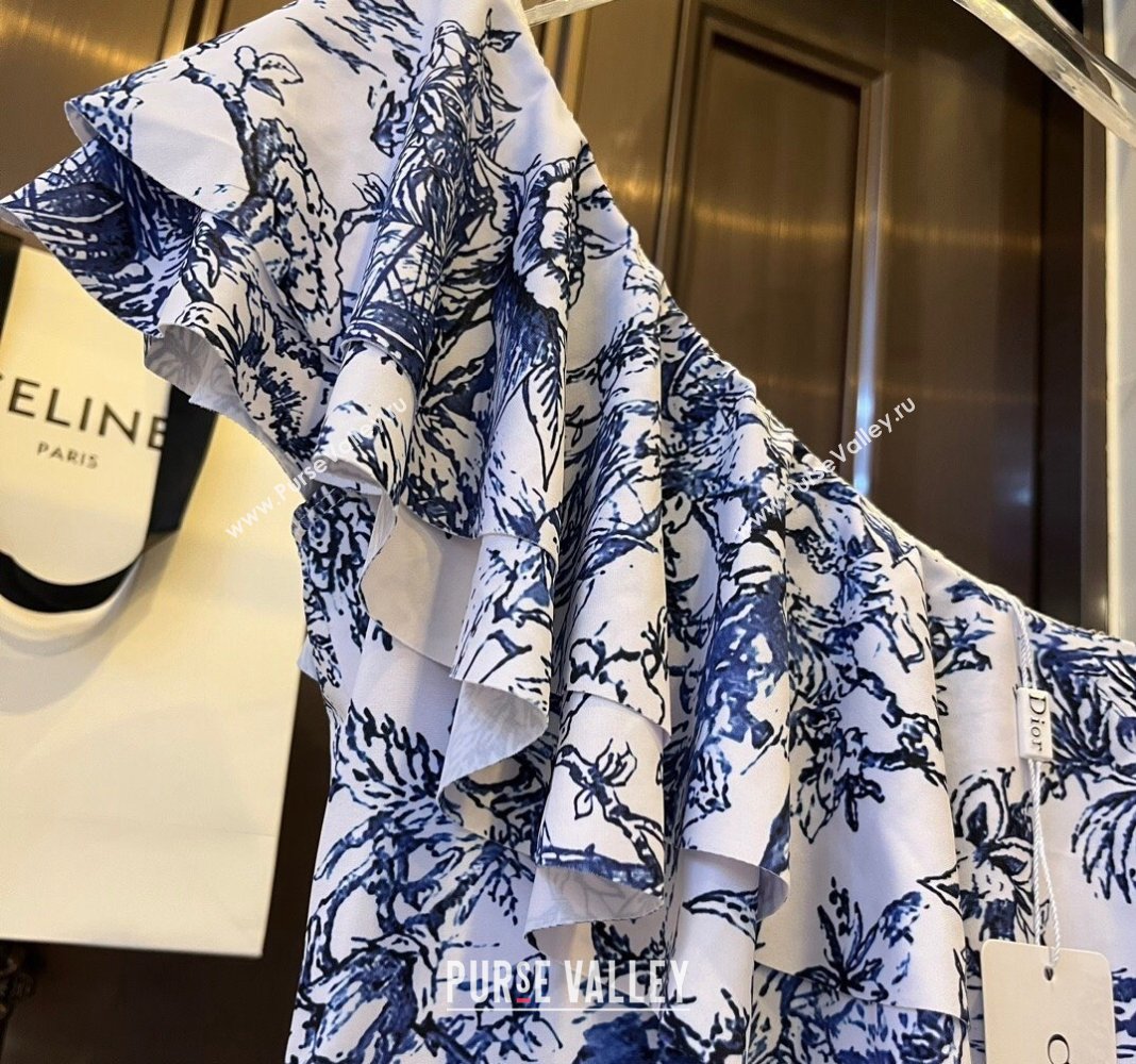 Dior Ruffled Swimwear Blue 2024 0308 (WM-240307102)