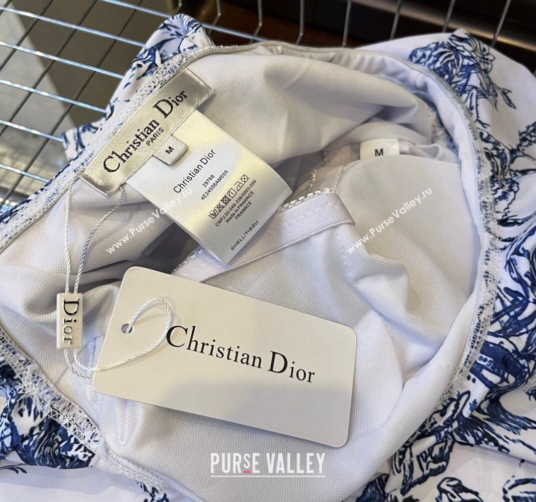 Dior Ruffled Swimwear Blue 2024 0308 (WM-240307102)