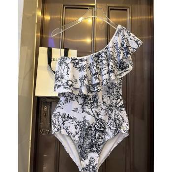 Dior Ruffled Swimwear Black 2024 0308 (WM-240307103)