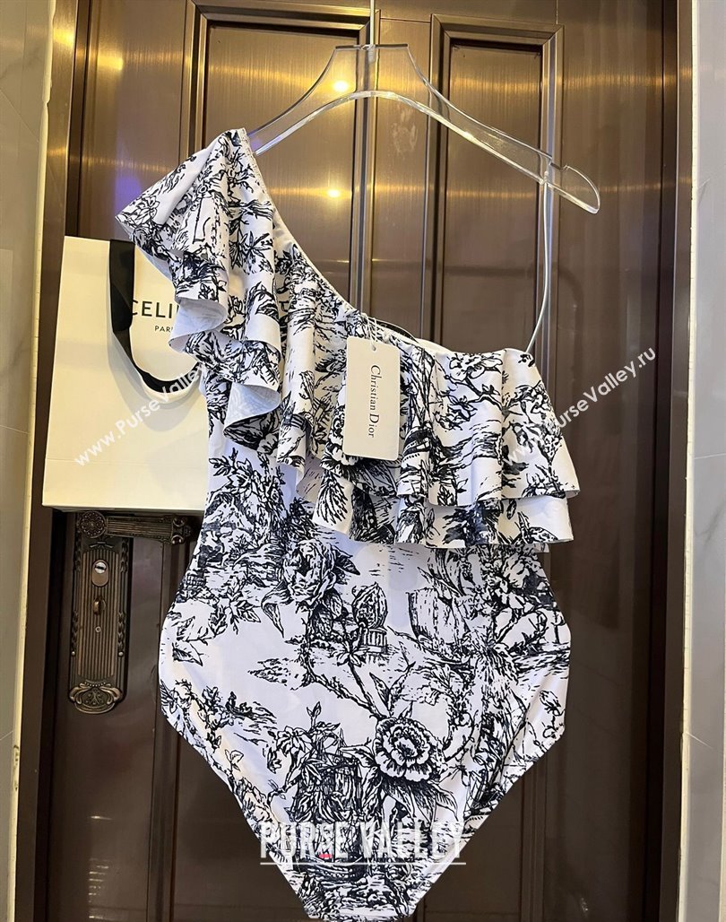 Dior Ruffled Swimwear Black 2024 0308 (WM-240307103)