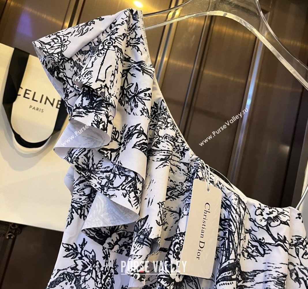 Dior Ruffled Swimwear Black 2024 0308 (WM-240307103)