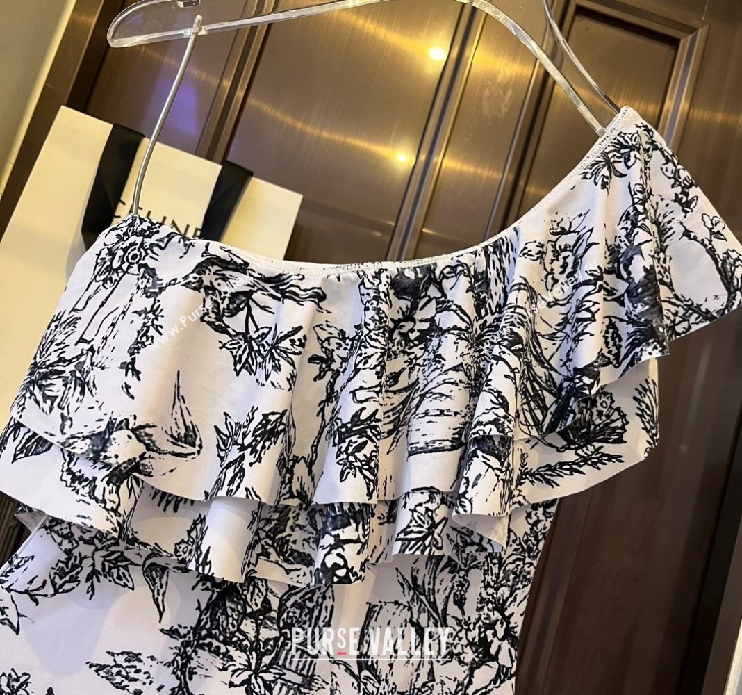 Dior Ruffled Swimwear Black 2024 0308 (WM-240307103)