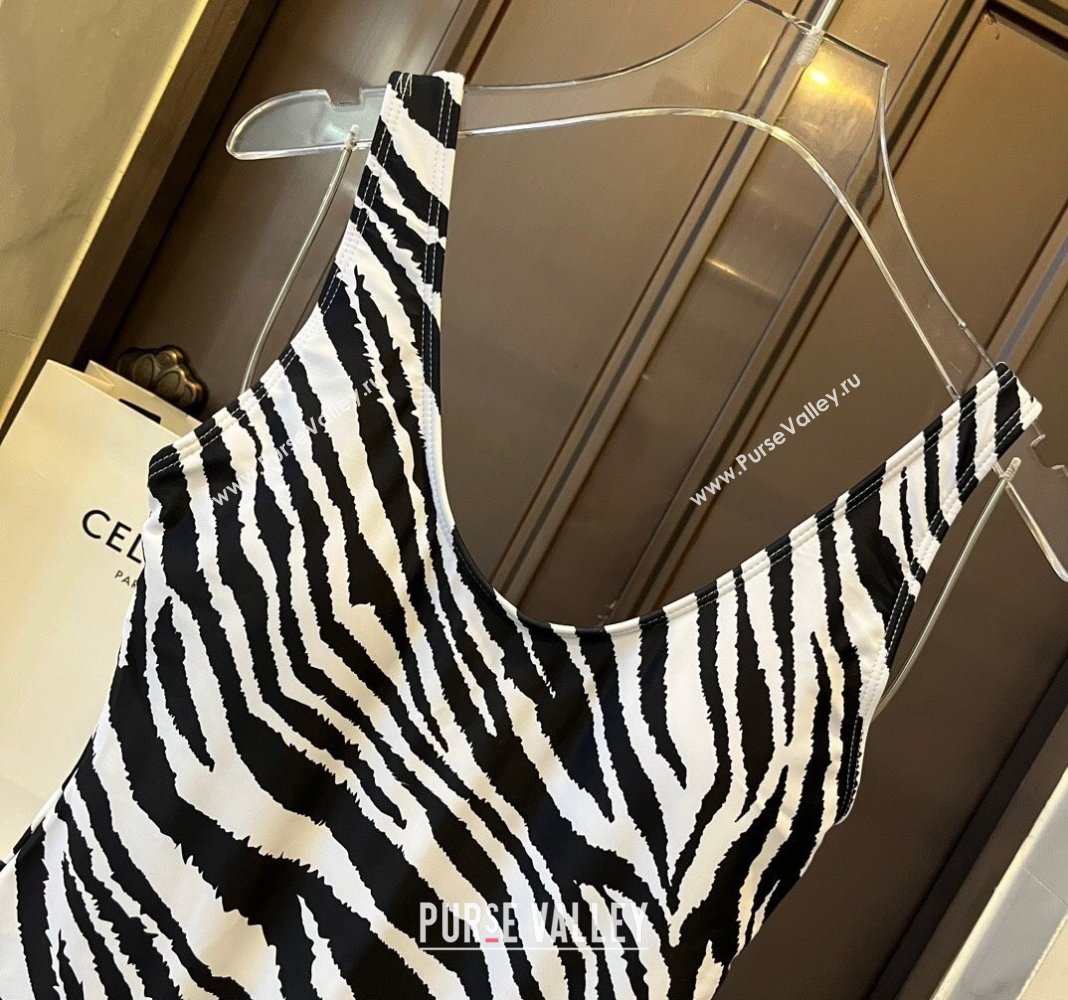 Dolce Gabbana DG Stripes Printed Swimwear White/Black 2024 0308 (WM-240307073)