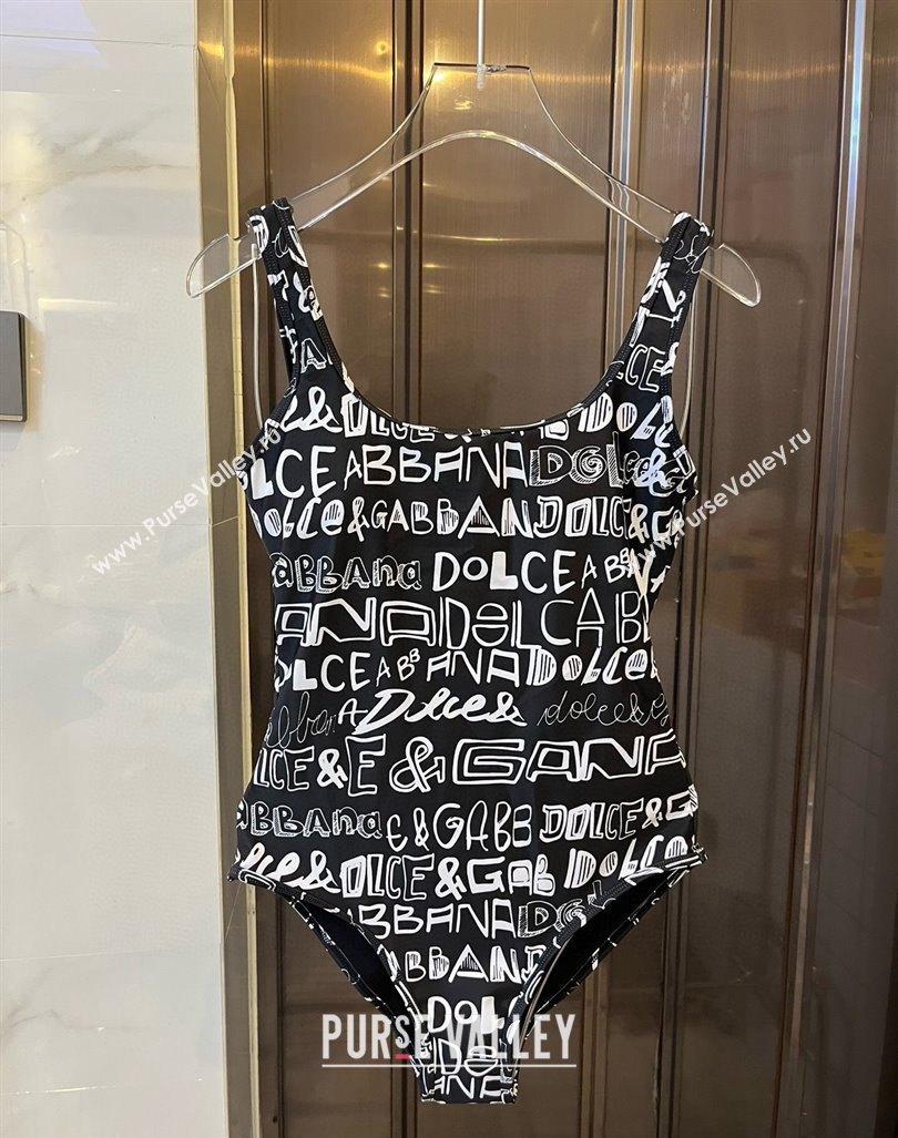 Dolce Gabbana DG Graffi Swimwear Black 2024 0308 (WM-240307082)
