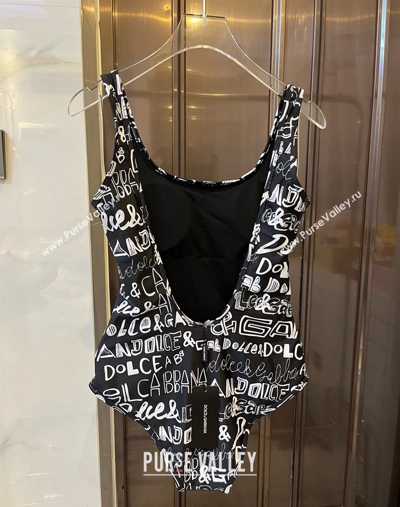 Dolce Gabbana DG Graffi Swimwear Black 2024 0308 (WM-240307082)