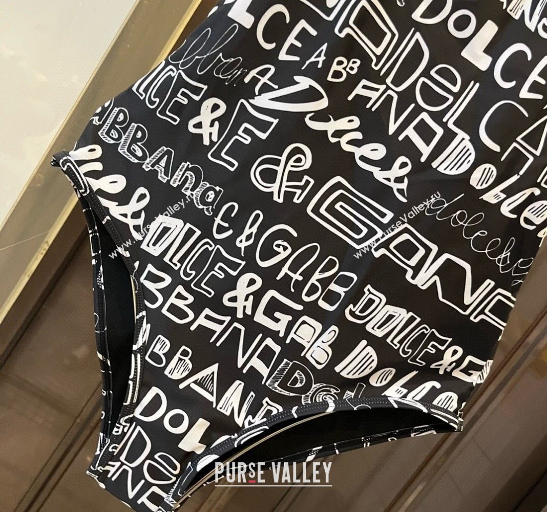 Dolce Gabbana DG Graffi Swimwear Black 2024 0308 (WM-240307082)