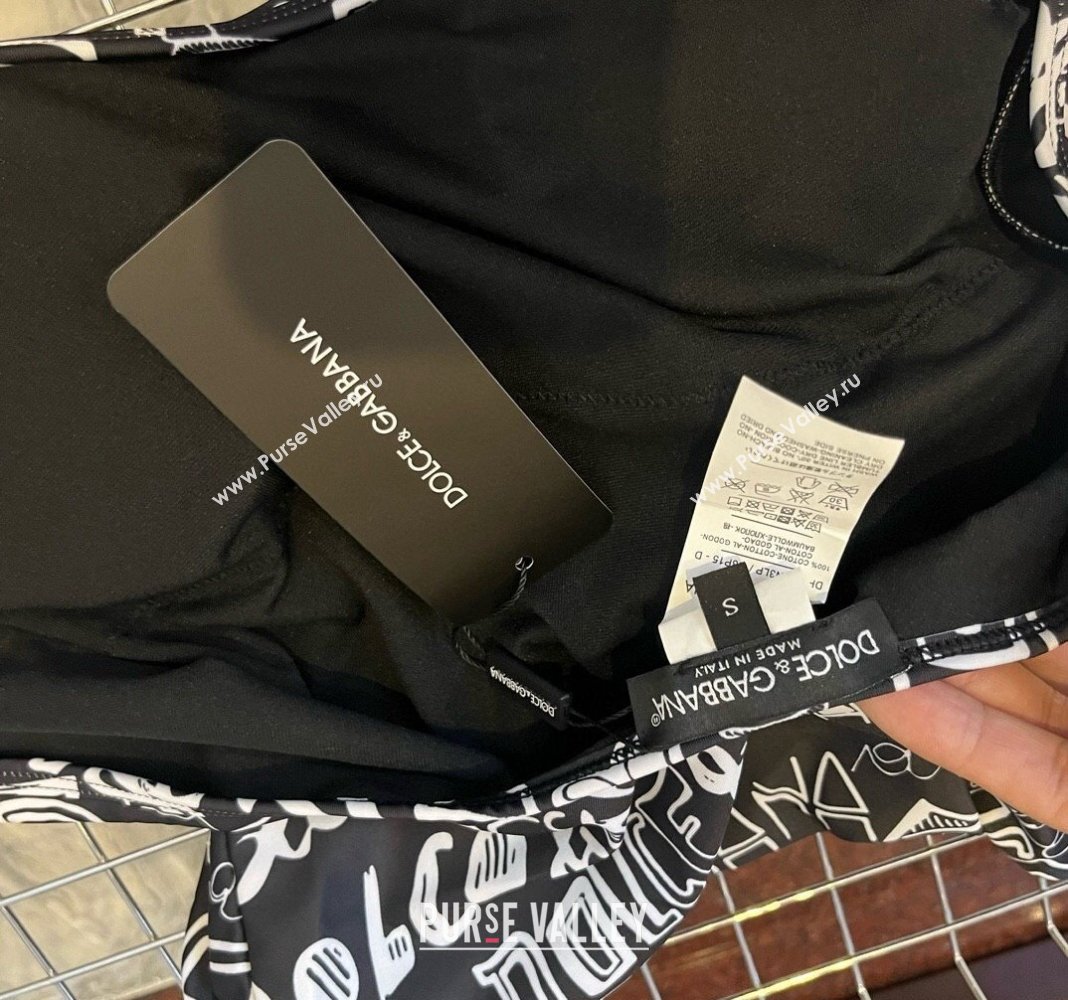 Dolce Gabbana DG Graffi Swimwear Black 2024 0308 (WM-240307082)