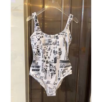 Dolce Gabbana DG Graffi Swimwear White 2024 0308 (WM-240307083)