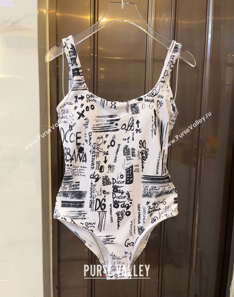 Dolce Gabbana DG Graffi Swimwear White 2024 0308 (WM-240307083)