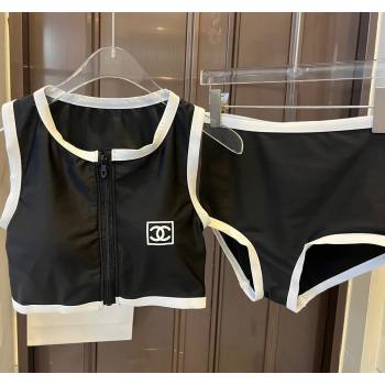 Chanel Zip Swimwear Black/White 2024 CH0401 (WM-240401045)