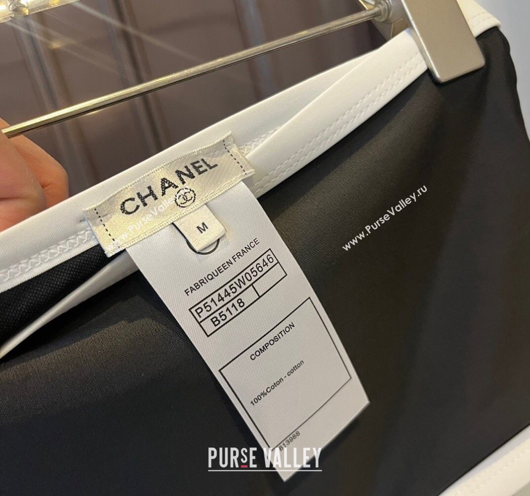 Chanel Zip Swimwear Black/White 2024 CH0401 (WM-240401045)