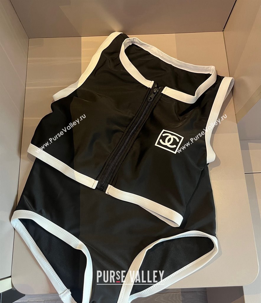 Chanel Zip Swimwear Black/White 2024 CH0401 (WM-240401045)