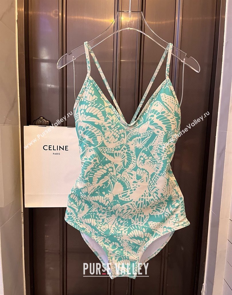 Dior Butterfly Swimwear Green 2024 CH0401 (WM-240401061)