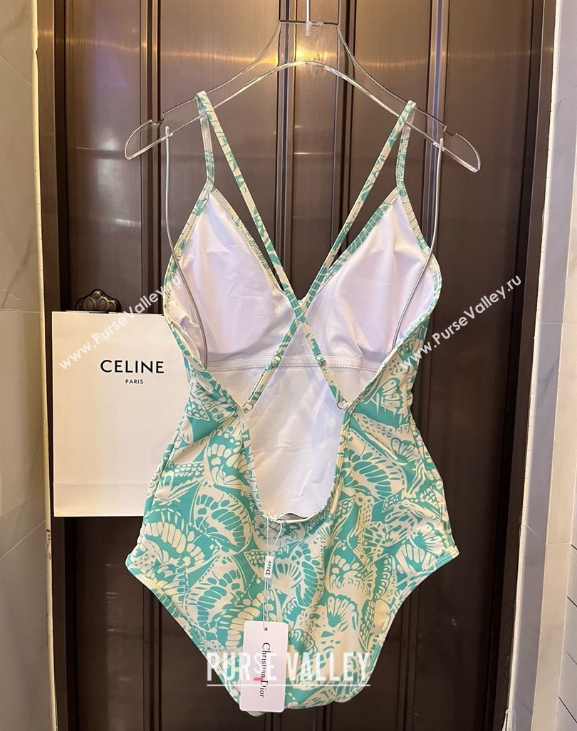 Dior Butterfly Swimwear Green 2024 CH0401 (WM-240401061)