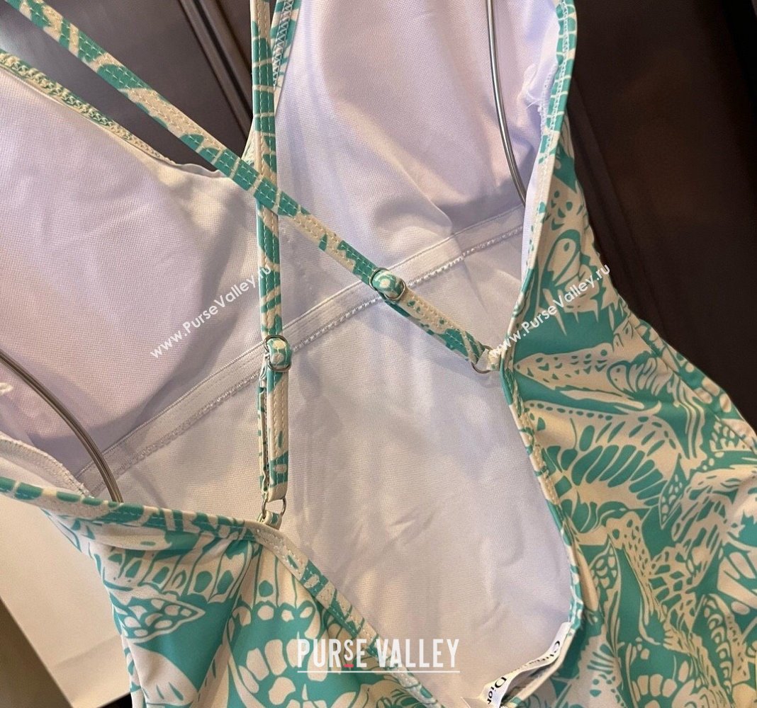 Dior Butterfly Swimwear Green 2024 CH0401 (WM-240401061)