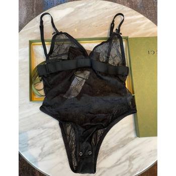 Gucci GG Mesh Swimwear Black 2024 CH0401 (A-240401070)