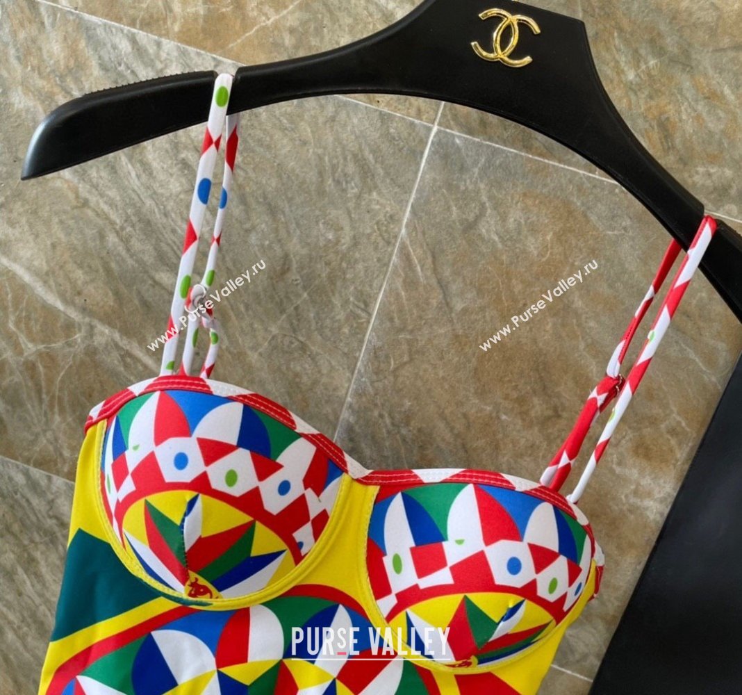Dolce Gabbana DG Swimwear Yellow/Multi 2024 CH040103 (A-240401075)