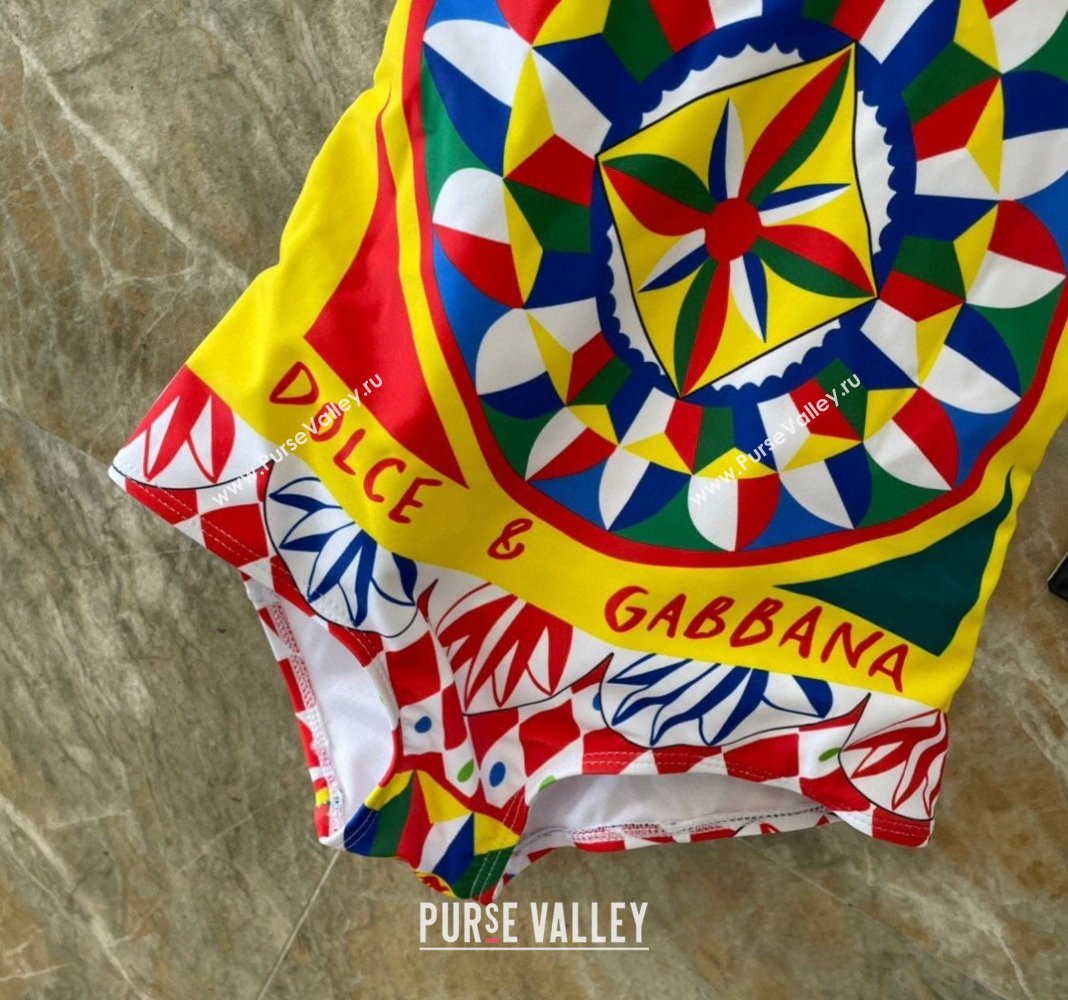Dolce Gabbana DG Swimwear Yellow/Multi 2024 CH040103 (A-240401075)