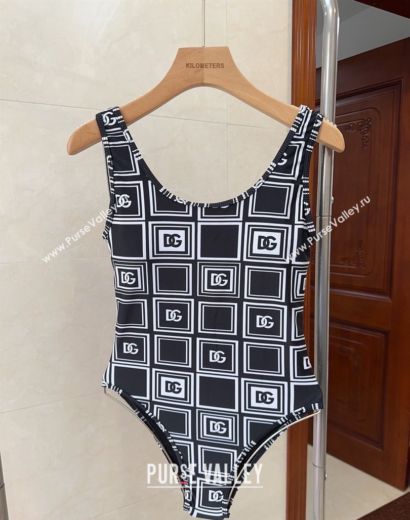 Dolce Gabbana DG Check Swimwear Black/White 2024 CH0401 (A-240401079)