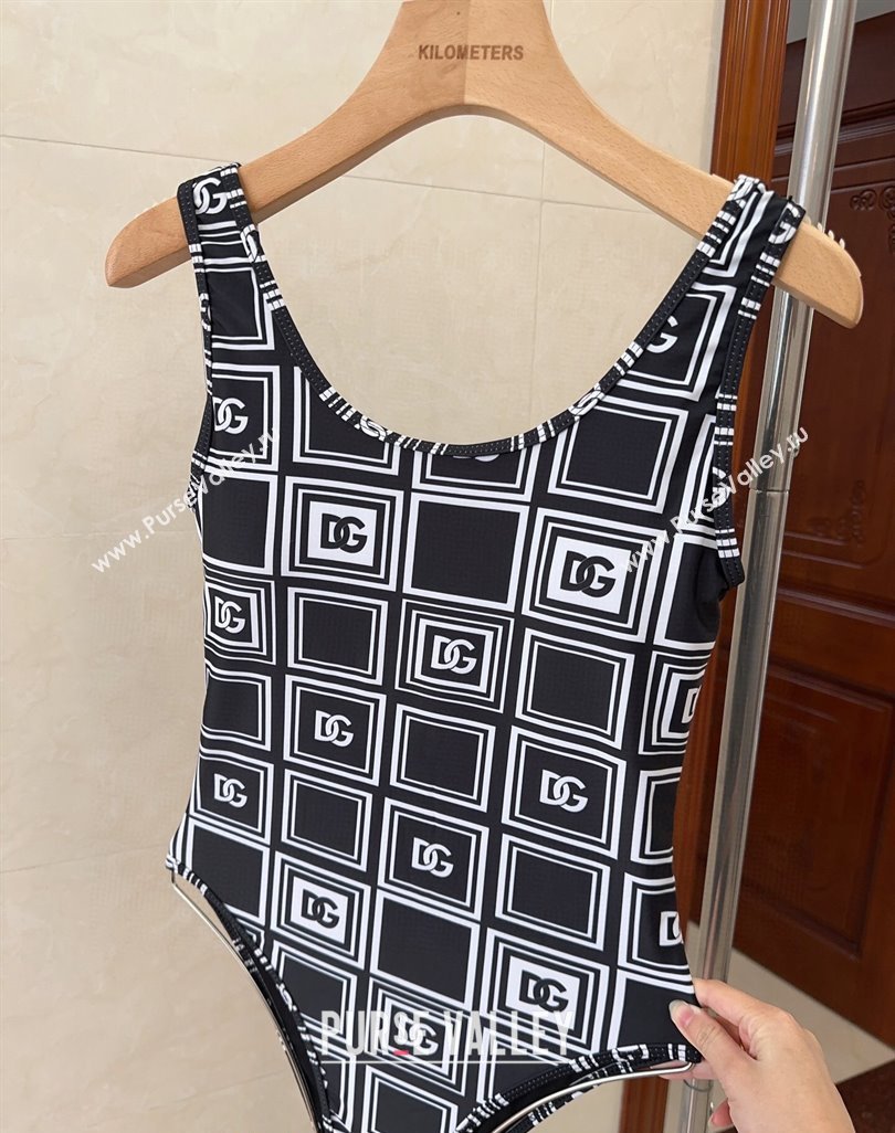 Dolce Gabbana DG Check Swimwear Black/White 2024 CH0401 (A-240401079)
