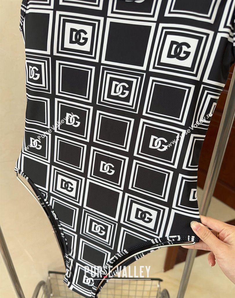 Dolce Gabbana DG Check Swimwear Black/White 2024 CH0401 (A-240401079)