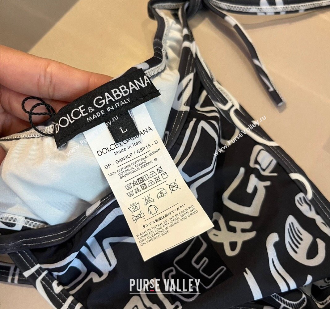 Dolce Gabbana Swimwear Black/White 2024 CH040108 (WM-240401038)