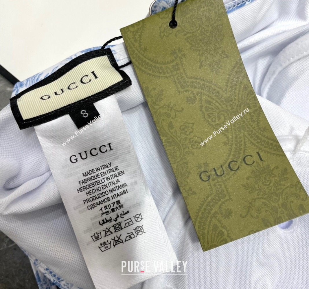 Gucci Print Swimwear Light Blue 2024 CH0401 (A-240401115)