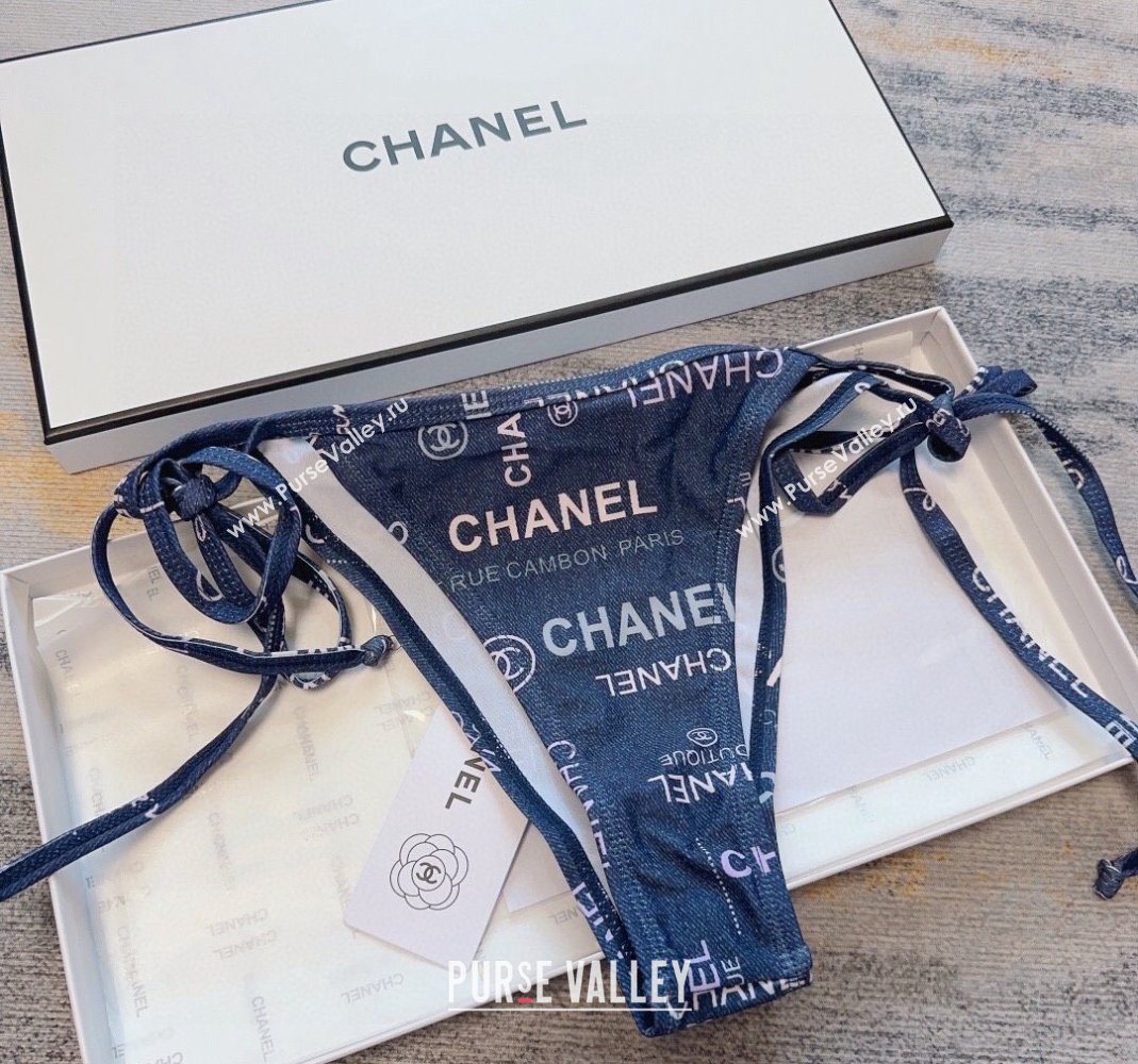 Chanel Swimwear Denim Blue 2024 050928 (A-240509128)