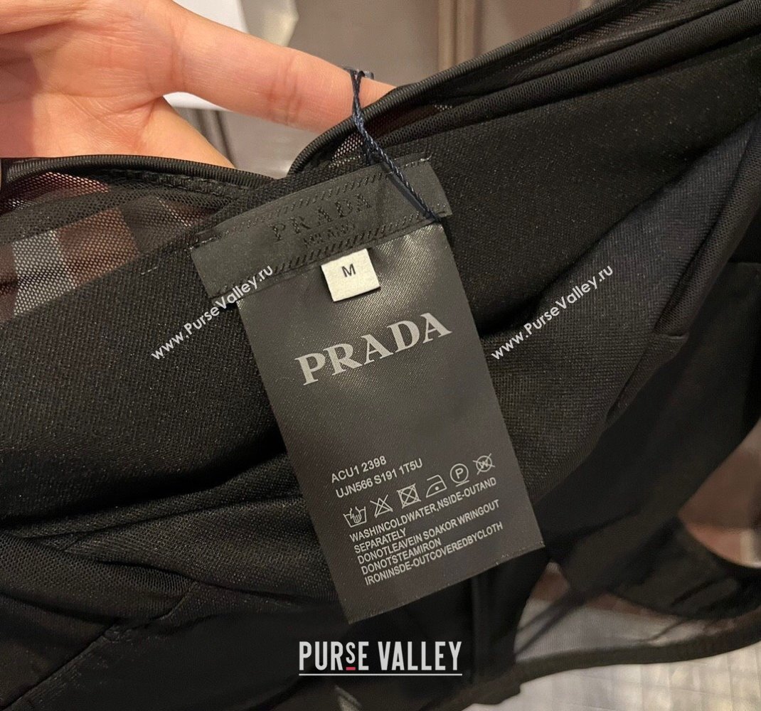 Prada Swimwear with Mesh Black 2024 0509 (XMN-240509014)