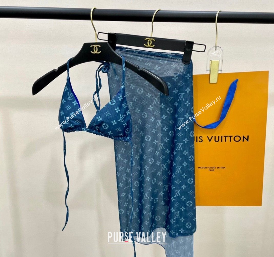 Louis Vuitton Swimwear Denim Blue 2024 050903 (A-240509062)