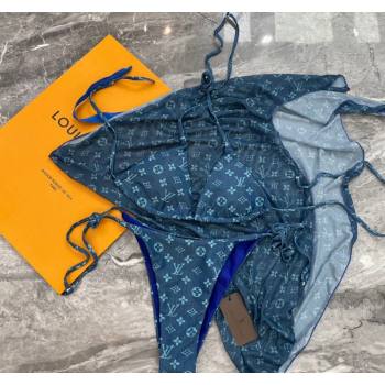 Louis Vuitton Swimwear Denim Blue 2024 050903 (A-240509062)