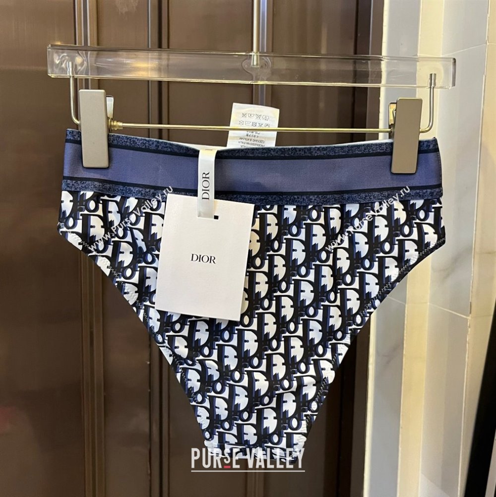 Dior Oblique Swimwear Dark Blue 2024 061802 (XMN-240618088)