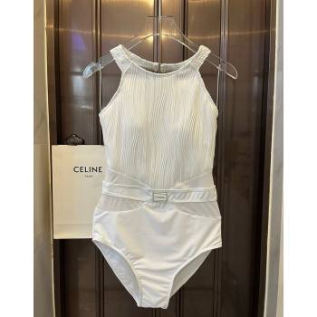 Chanel Pleated Swimwear White 2024 0618 (XMN-240618099)