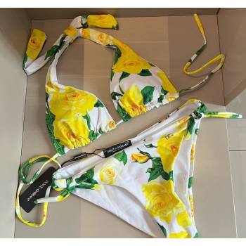 Dolce Gabbana DG Two Pieces Swimwear Yellow 2024 0618 (XMN-240618103)