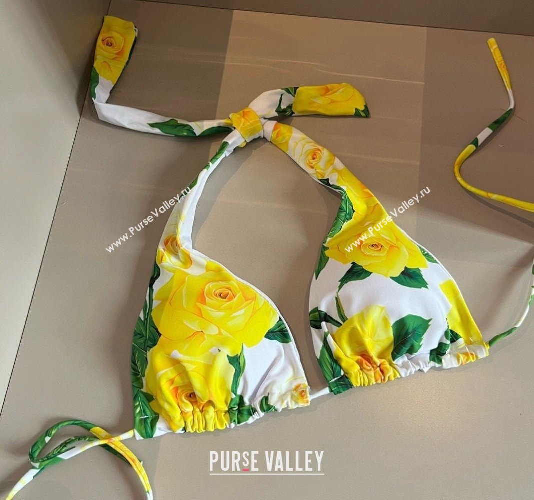 Dolce Gabbana DG Two Pieces Swimwear Yellow 2024 0618 (XMN-240618103)