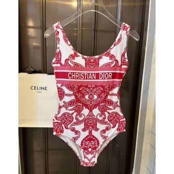 Dior Printed Swimwear Red 2024 061802 (XMN-240618090)