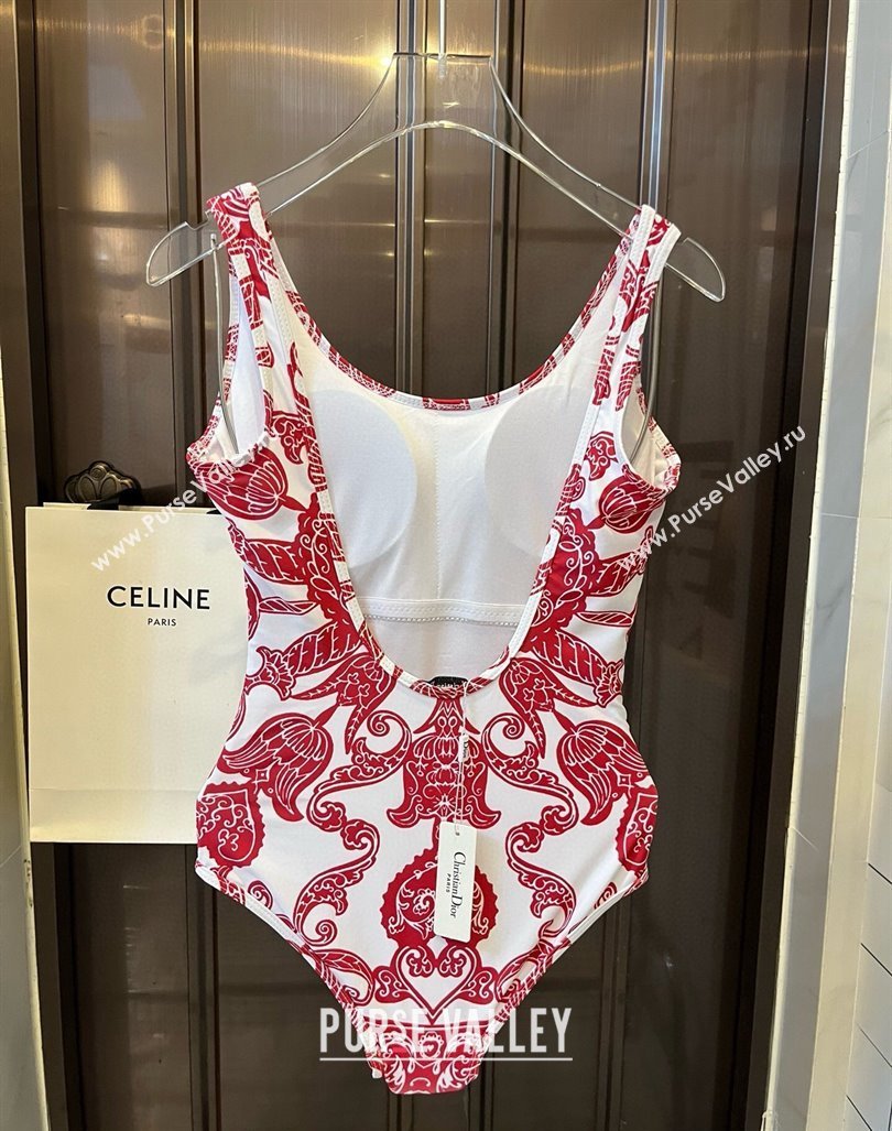 Dior Printed Swimwear Red 2024 061802 (XMN-240618090)