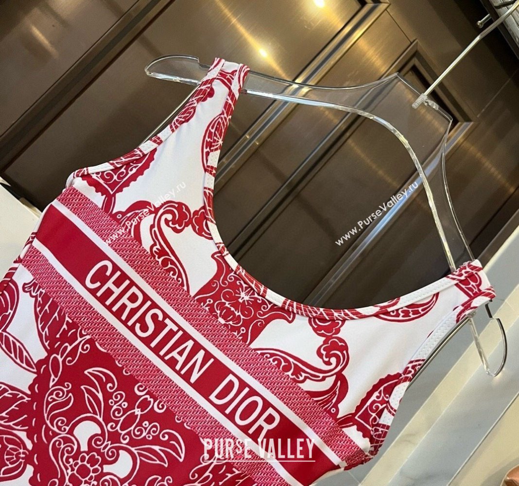 Dior Printed Swimwear Red 2024 061802 (XMN-240618090)