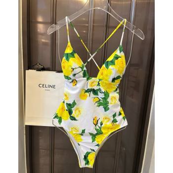 Dolce Gabbana DG One Pieces Swimwear Yellow 2024 0618 (XMN-240618104)