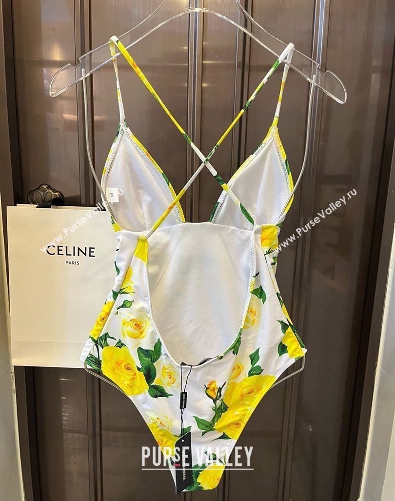 Dolce Gabbana DG One Pieces Swimwear Yellow 2024 0618 (XMN-240618104)