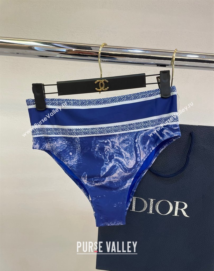 Dior Zipped Swimwear Blue Print 2024 061802 (A-240618092)