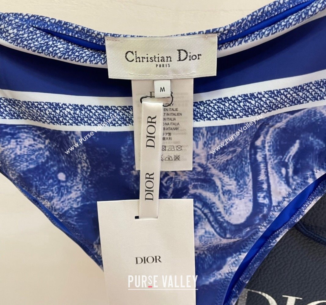 Dior Zipped Swimwear Blue Print 2024 061802 (A-240618092)