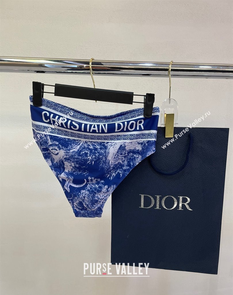 Dior Zipped Swimwear Blue Print 2024 061802 (A-240618092)