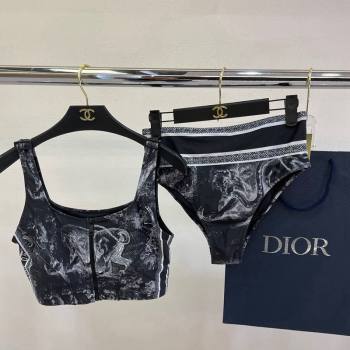 Dior Zipped Swimwear Black Print 2024 061802 (A-240618094)