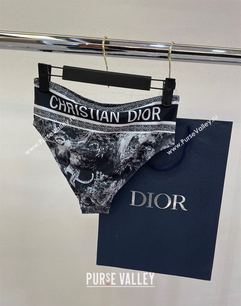 Dior Zipped Swimwear Black Print 2024 061802 (A-240618094)