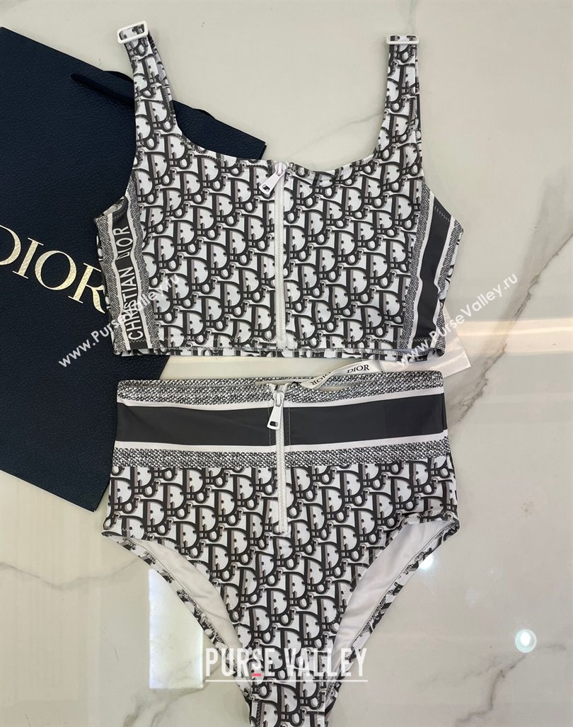 Dior Zipped Swimwear Black Oblique 2024 061802 (A-240618095)